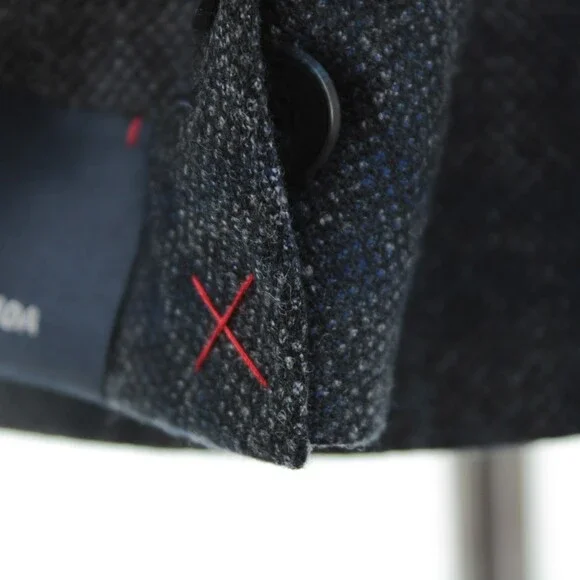 Cardinal of Canada NWT Wool Sport Coat Size 42R US In Gray & Blue Birdseye Plaid